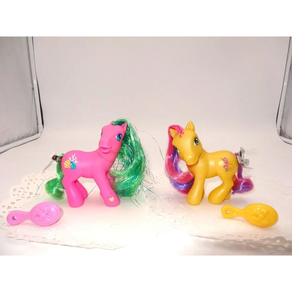 My Little Pony Butterfly Island Shimmer Pony Shell-Belle MLP and Flitter Flutter
